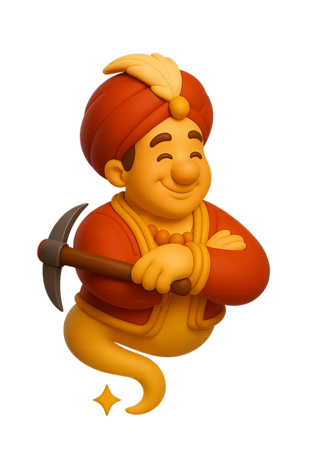 Genie with Pickaxe